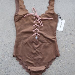Marysia Palm Springs Lace-Up One Piece